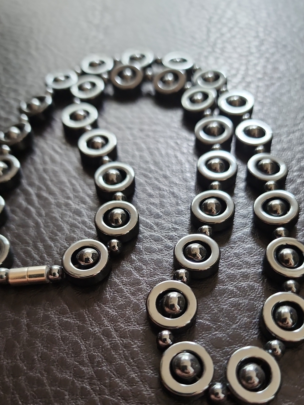 Hematite Bead Necklace